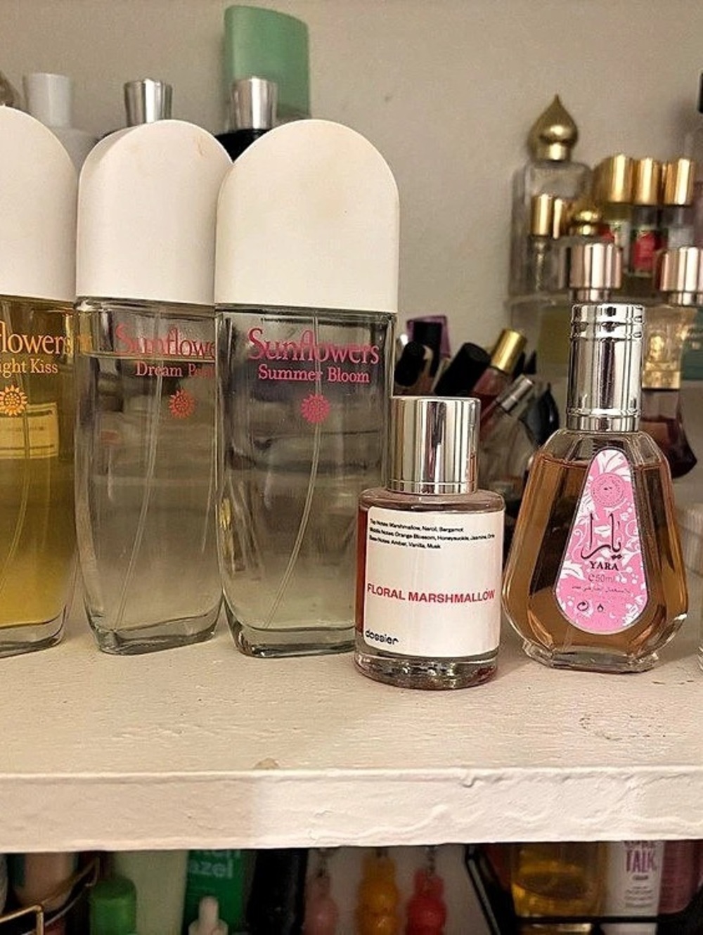 dossier full size floral marshmallow (extras included)